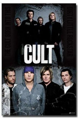 The Cult Poster Group Shot Rare Hot 24x36