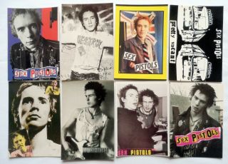 Sex Pistols Postcards 8 X Vintage Sex Pistols Postcards Sid Vicious