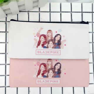 Kpop Blackpink Photo Printed Pencil Bag Make Up Bag Jisoo Rose Lisa Jennie 2019