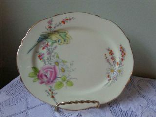 Paragon 1930 Princess Margaret Rose Pale Yellow Oval Bread & Butter Plate