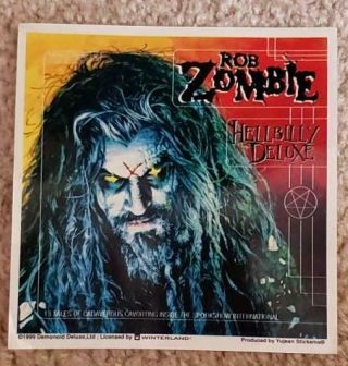 Rob Zombie Hellbilly Deluxe Sticker/decal Pop Rock N Roll Metal