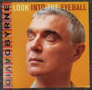 David Byrne Look Into The Eyeball 2001 Cardboard Promo Poster Flat Talking Heads