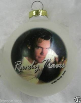 Randy Travis Ornament 1997 Santa Rock Shop Limited Edition