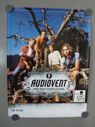 Audiovent 2002 Dirty Sexy Knights In Paris Lp Record Album Cd 18x24 Promo Poster
