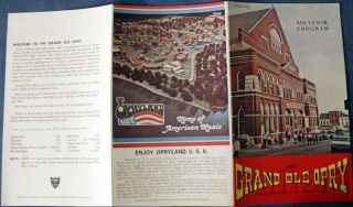 Souvenir Program Grand Ole Opry Final March 15,  1974 Ryman