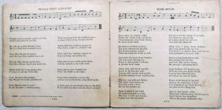 1928 BRADLEY KINCAID Song Booklet – WLS Radio Singer – Froggie Went A - Courtin’ 5