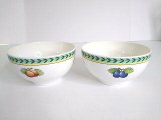 Villeroy & Boch French Garden Fleurence 1748 Soup Cereal Bowl Germany Set Of 2