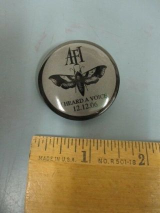 Afi 2006 I Heard A Voice Promotional Pinback Button Badge Old Stock