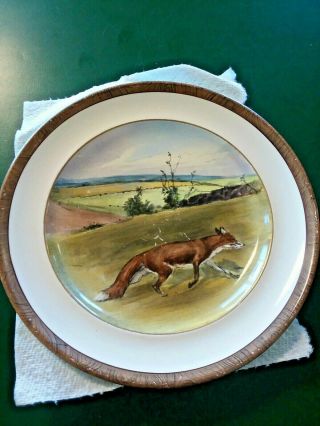 W.  T.  Copeland & Sons Lionel Edwards The Fox 6 1/4 " Plate 1a Lt