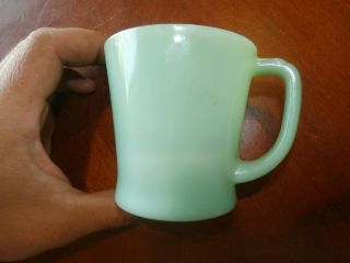 Vintage Antique Jadite Jadeite Glass Fire - King Cup Mug
