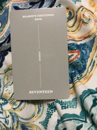 SEVENTEEN Official 2019 Seasons Greetings Photocards (Jeonghan) 2