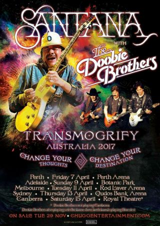 Santana And The Doobie Brothers 13x19 Concert Poster