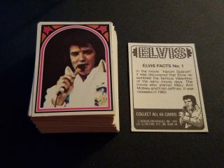 1978 Boxcar Elvis Presley Vintage Music Card Complete Set 66 Cards Pop The King