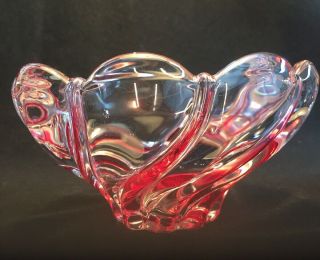 Vintage 3 Mikasa Peppermint Red Swirl Bowl Candy - Made in Germany 5