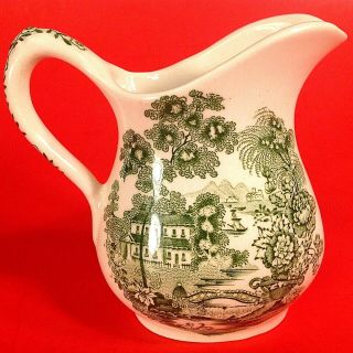 Tonquin Green Royal Staffordshire Clarice Cliff Creamer.  England Vintage
