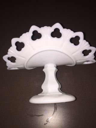 milk glass footed fruit bowl 3