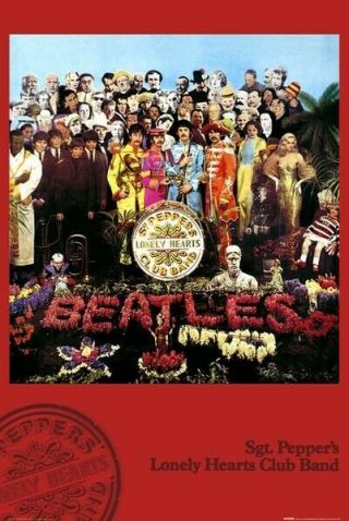 Beatles Poster Sgt Peppers Lonely Hearts Club Band 24 Inches By 36 Inches The