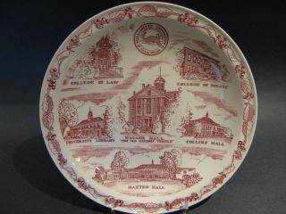 Vernon Kilns Art Pottery Willamette University Oregon Souvenir Collector Plate