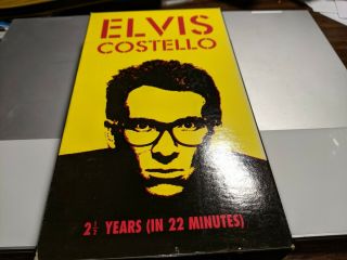 Elvis Costello " 2 1/2 Years In 22 Minutes " Promo Vhs