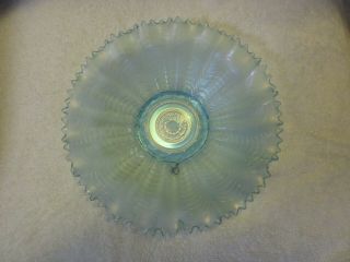 Nothwood " Nippon " Ice Blue Carnival Glass Bowl