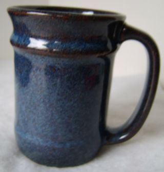 Sandhurst Pottery Stoneware Hermann Monument / Hand thrown Mug Blue/Brown Glaze 4