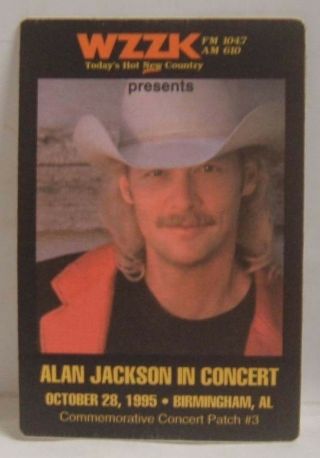 Alan Jackson - Concert Tour Cloth Backstage Pass Last One
