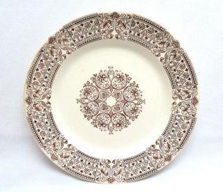 Circa 1886 Booth Staffordshire England " America " Aesthetic Brown Transfer Plate