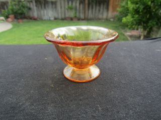 Fostoria Glass Amber Individual Nut Cup / Open Salt Dip 2 3/8 " X 1 5/8 "