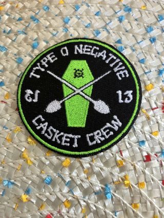 Type O Negative Casket Crew Embroidered Patch T018p Carnivore Bloody Kisses