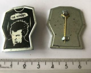 Punk : Sid Vicious / Sex Pistols Pin Brooch 2 From 1990s £0.  99 Post Worldwide