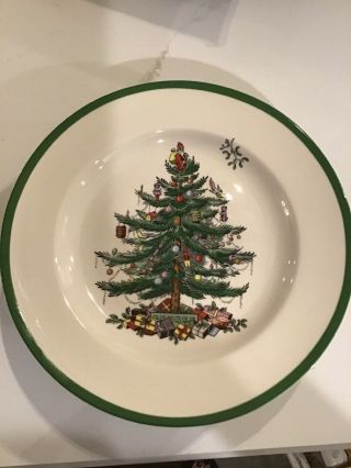 Spode Christmas Tree Footed Cake Plate