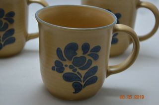 Pfaltzgraff Folk Art Coffee Mugs (set Of 4)