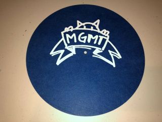 Mgmt M.  G.  M.  T.  Limited Edition Promo Vinyl Record Lp Slipmat Andrew Vanwyngarden