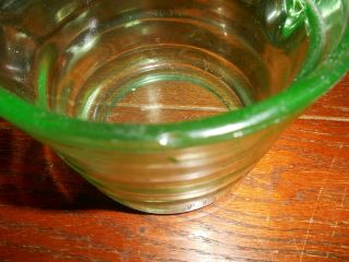 Rare Vaseline Glass Measuring Cup 1 Pint Rare Handle 4