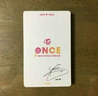 TWICE 1st ONCE Official Photo Card Fanclub Goods - Tzuyu Limited Edition 2