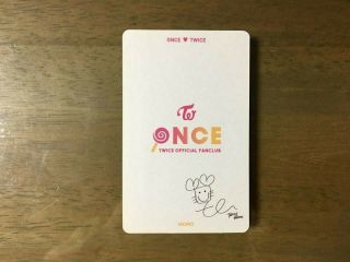 TWICE 1st ONCE Official Photo Card Fanclub Goods - MOMO Limited Edition 1pcs 2