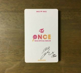 TWICE 1st ONCE Official Photo Card Fanclub Goods - Jeoungyeon Limited Edition 2