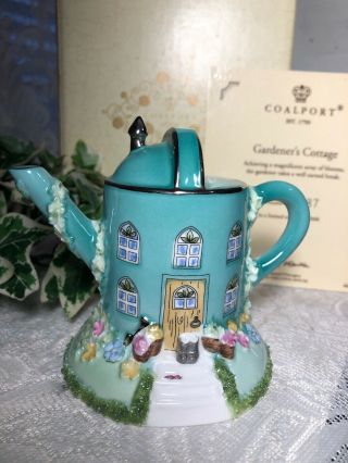 Coalport Fine Bone China Gardener’s Cottage Figurine Teapot 187/ 2000