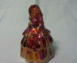 Boyd Glass Colonial Doll Louise Bell 67 Cardinal Red Carnival B In Diamond