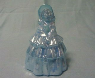 Boyd Glass Colonial Doll Louise Bell 62 Windsor Blue Carnival B In Diamond