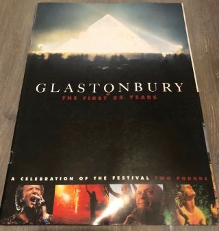 Glastonbury Festival The First 25 Years Programme Booklet