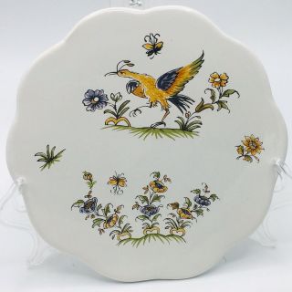 Rare Vintage Decors - DÉcor Moustiers Xviiieme France - French Faience Cheese Plate