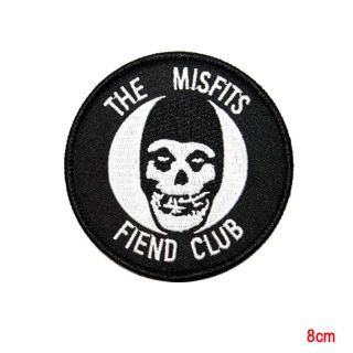 Misfits Fiend Club Embroidered Patch - Horror Punk Chrimson Ghost Danzig Samhain