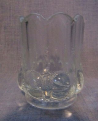 Degenhart Glass Beaded Oval Toothpick Holder (crystal)