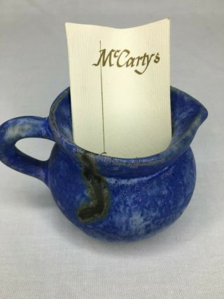 Mccartys Mississippi Pottery Cream Pitcher Nm