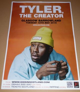 Tyler The Creator Live Music Show Promotional Tour Concert Poster - Golf Wang