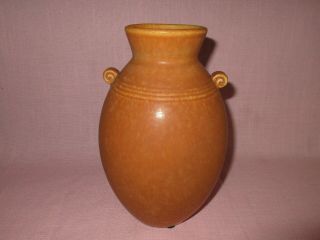 Weller Pottery Early 20th C American Arts & Crafts Brown Cornish Vase 7 1/2 