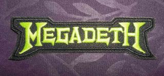 Megadeth Patch Embroidered Dave Mustaine Heavy Metal Thrash 80 