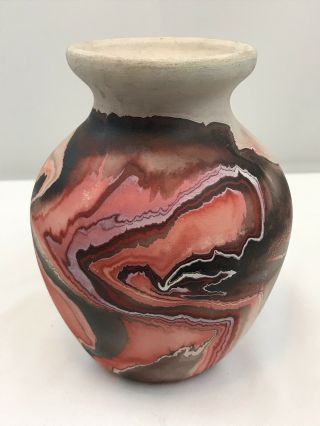 Indian River Nemadji Pottery Vase (marked)