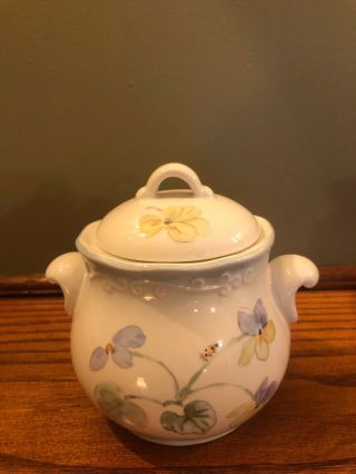 pfaltzgraff vienna floral sugar bowl with lid china 2